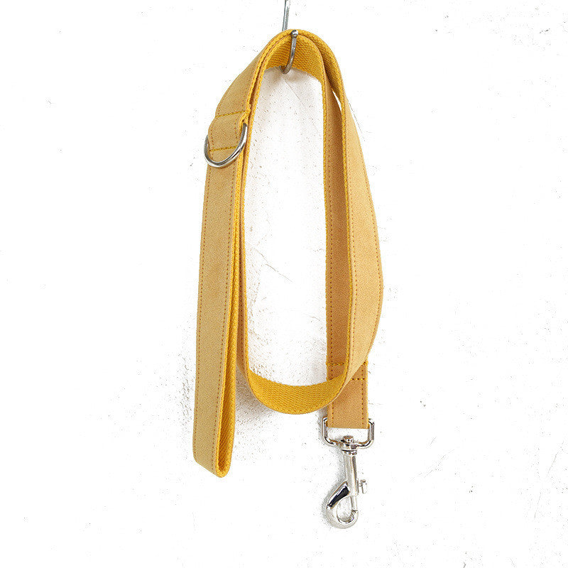 Stylish Dog Collar &amp; Leash Set with Bow Tie – Adjustable Pet Collar