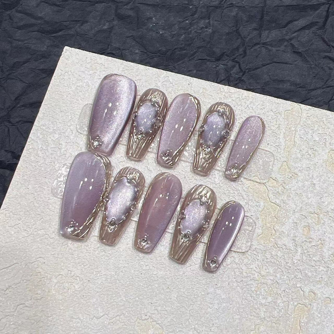 Handmade Press-On Fake Nail Patches — Long T / Short T / Ultra Short T Sizes