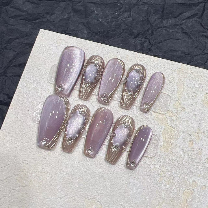 Handmade Press-On Fake Nail Patches — Long T / Short T / Ultra Short T Sizes