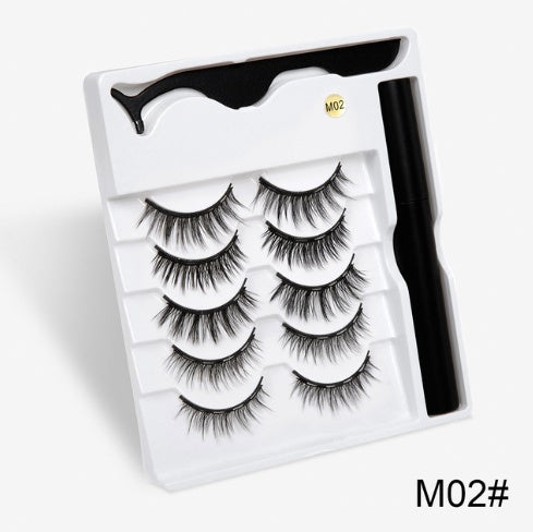 Magnetic Fashion False Eyelashes — 20+ Styles, Cotton Stem, Glue-Free (Styles 011–020)