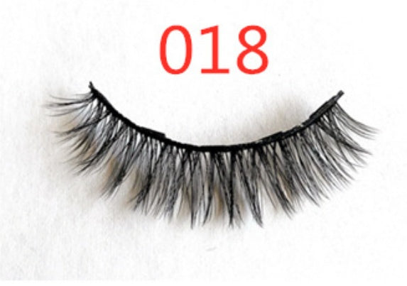 Magnetic Fashion False Eyelashes — 20+ Styles, Cotton Stem, Glue-Free (Styles 011–020)