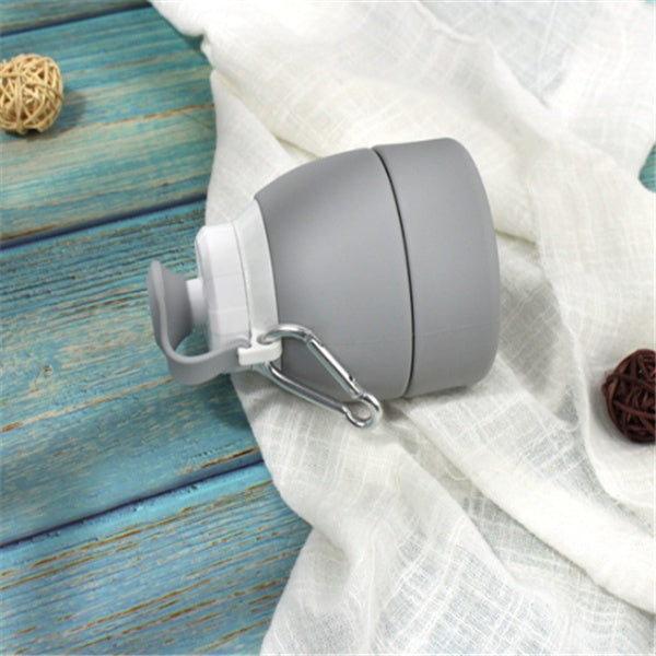 Foldable Silicone Water Bottle — Collapsible Reusable BPA-Free Travel Bottle, 7 Colours