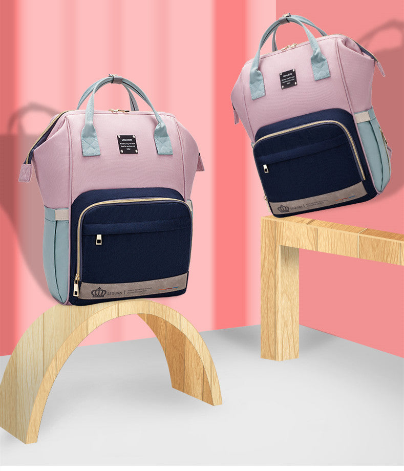 Large Capacity Diaper Backpack – Multi-Function Baby Mummy Travel Bag