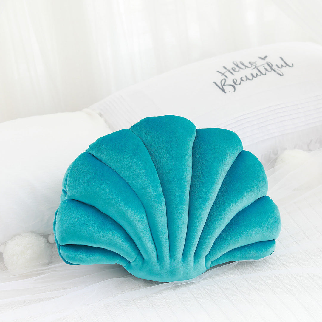 Simulation Shell Decorative Pillow — Realistic Ocean Shell Shape Cushion & Nap Pillow (10 Colours)