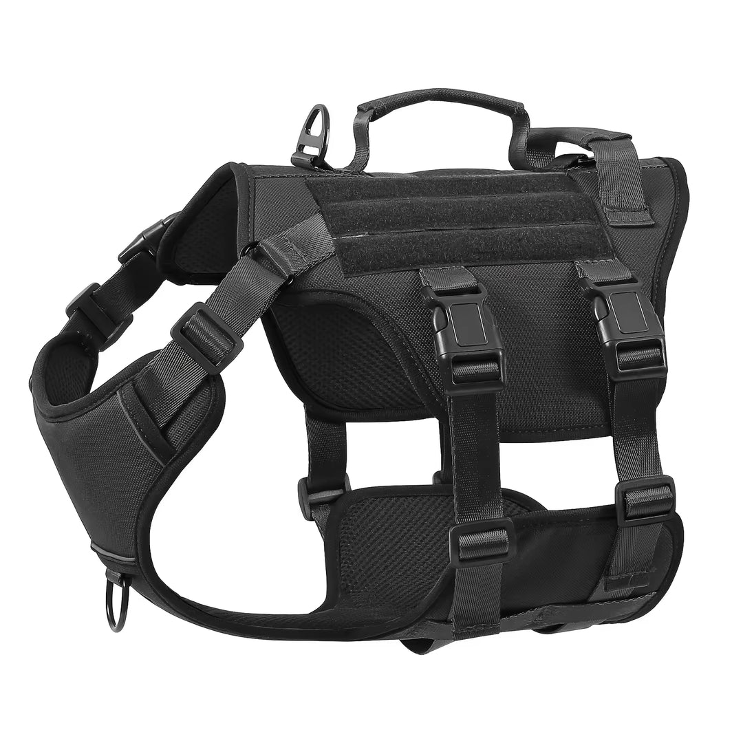 Tactical Dog Harness – Adjustable No-Pull Reflective Vest for Large Dogs