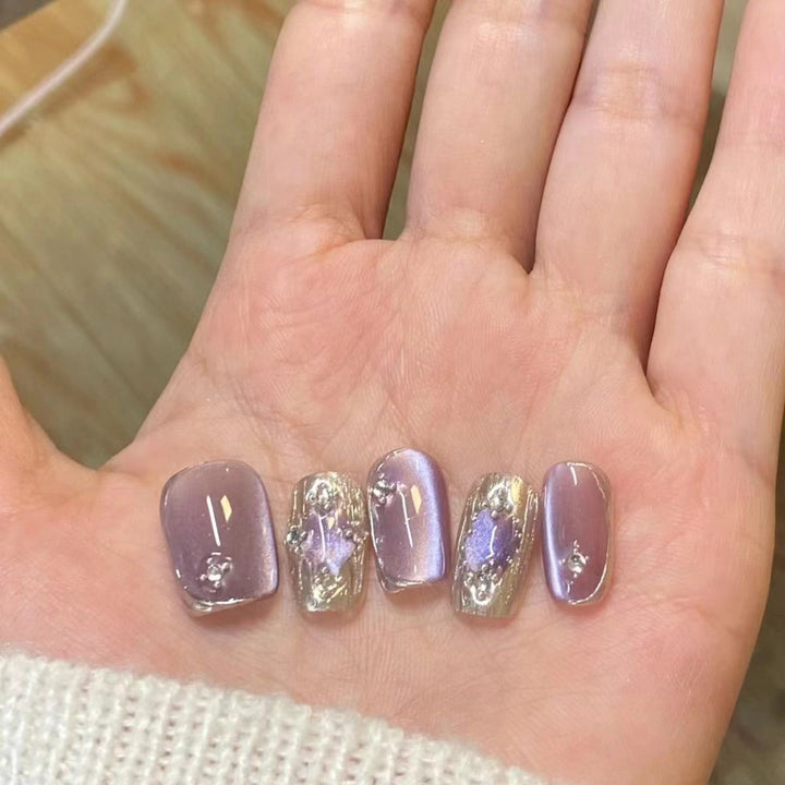 Handmade Press-On Fake Nail Patches — Long T / Short T / Ultra Short T Sizes