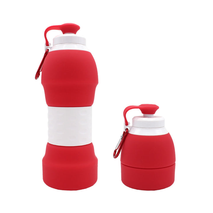 Foldable Silicone Water Bottle — Collapsible Reusable BPA-Free Travel Bottle, 7 Colours