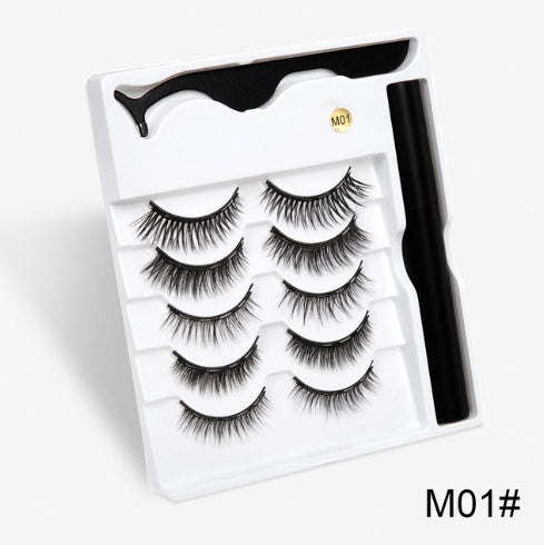 Magnetic Fashion False Eyelashes — 20+ Styles, Cotton Stem, Glue-Free (Styles 011–020)