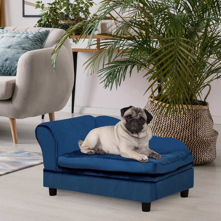 Luxury Small Dog Sofa Bed with Hidden Storage – Modern Pet Couch