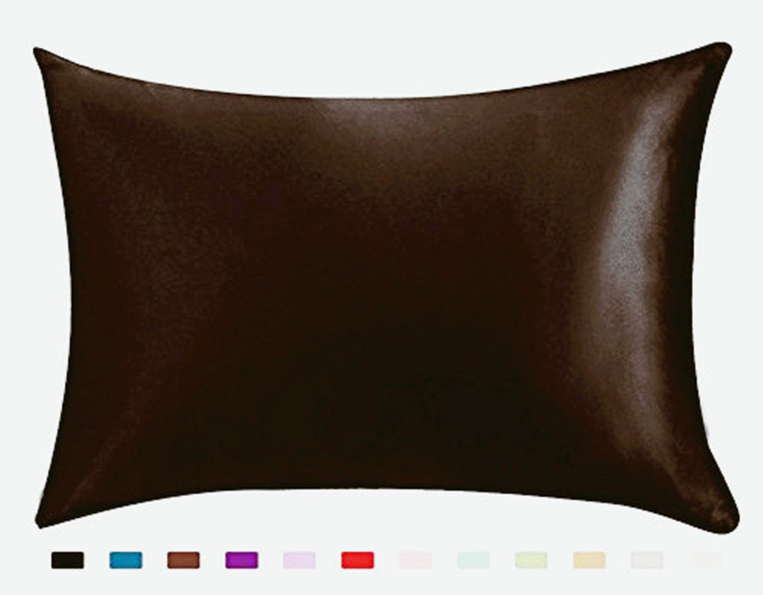 Satin Silk Pillowcase — Ice Silk Smooth Single Pillowcase, Anti-Frizz Hair & Skin Sleep Cover