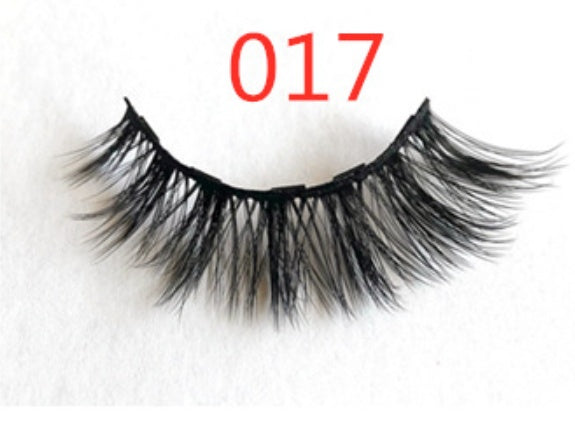 Magnetic Fashion False Eyelashes — 20+ Styles, Cotton Stem, Glue-Free (Styles 011–020)