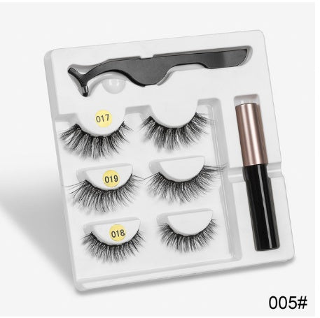 Magnetic Fashion False Eyelashes — 20+ Styles, Cotton Stem, Glue-Free (Styles 011–020)