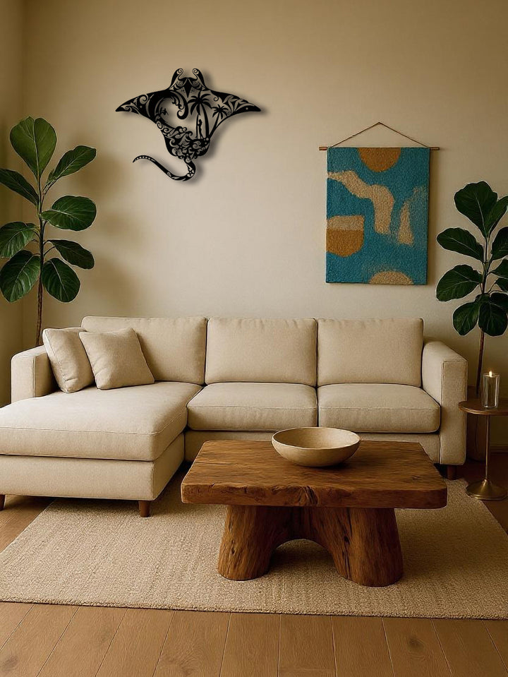 Coastal Metal Wall Art,Nautical Beach Decor For Living Room, Bedroom, Bathroom