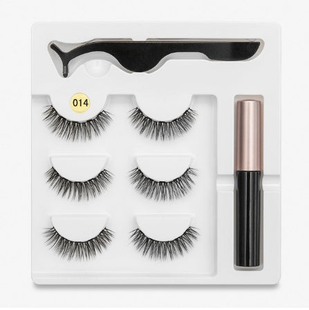 Magnetic Fashion False Eyelashes — 20+ Styles, Cotton Stem, Glue-Free (Styles 011–020)