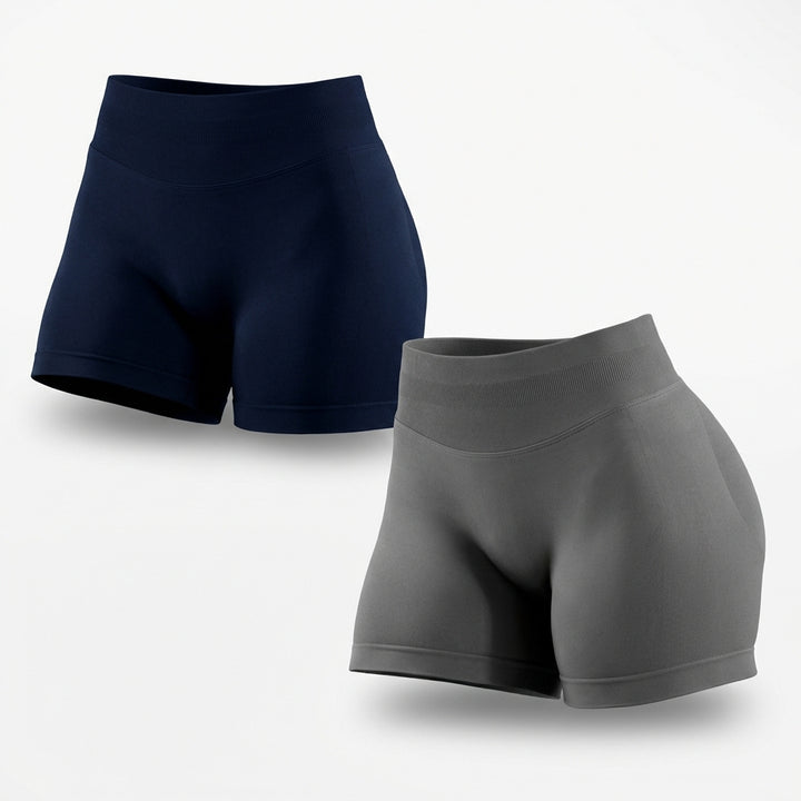 2pcs Quick-drying Breathable Yoga Shorts