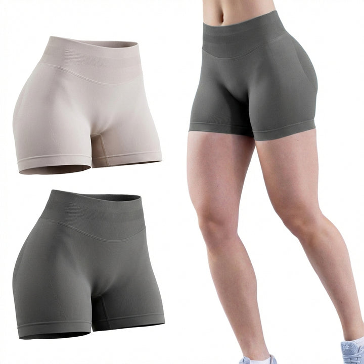 2pcs Quick-drying Breathable Yoga Shorts
