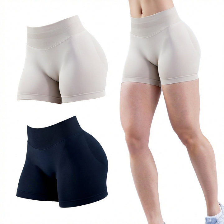 2pcs Quick-drying Breathable Yoga Shorts