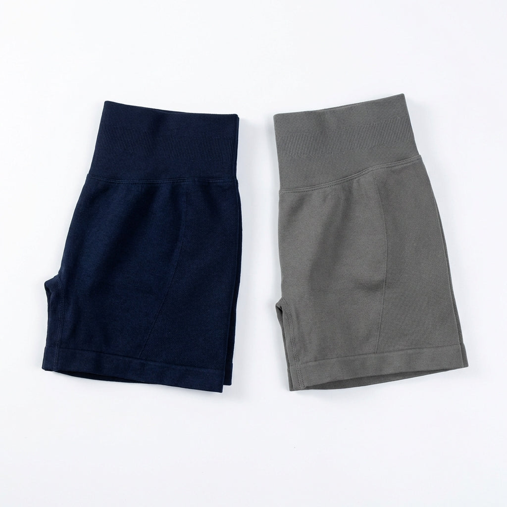 2pcs Quick-drying Breathable Yoga Shorts