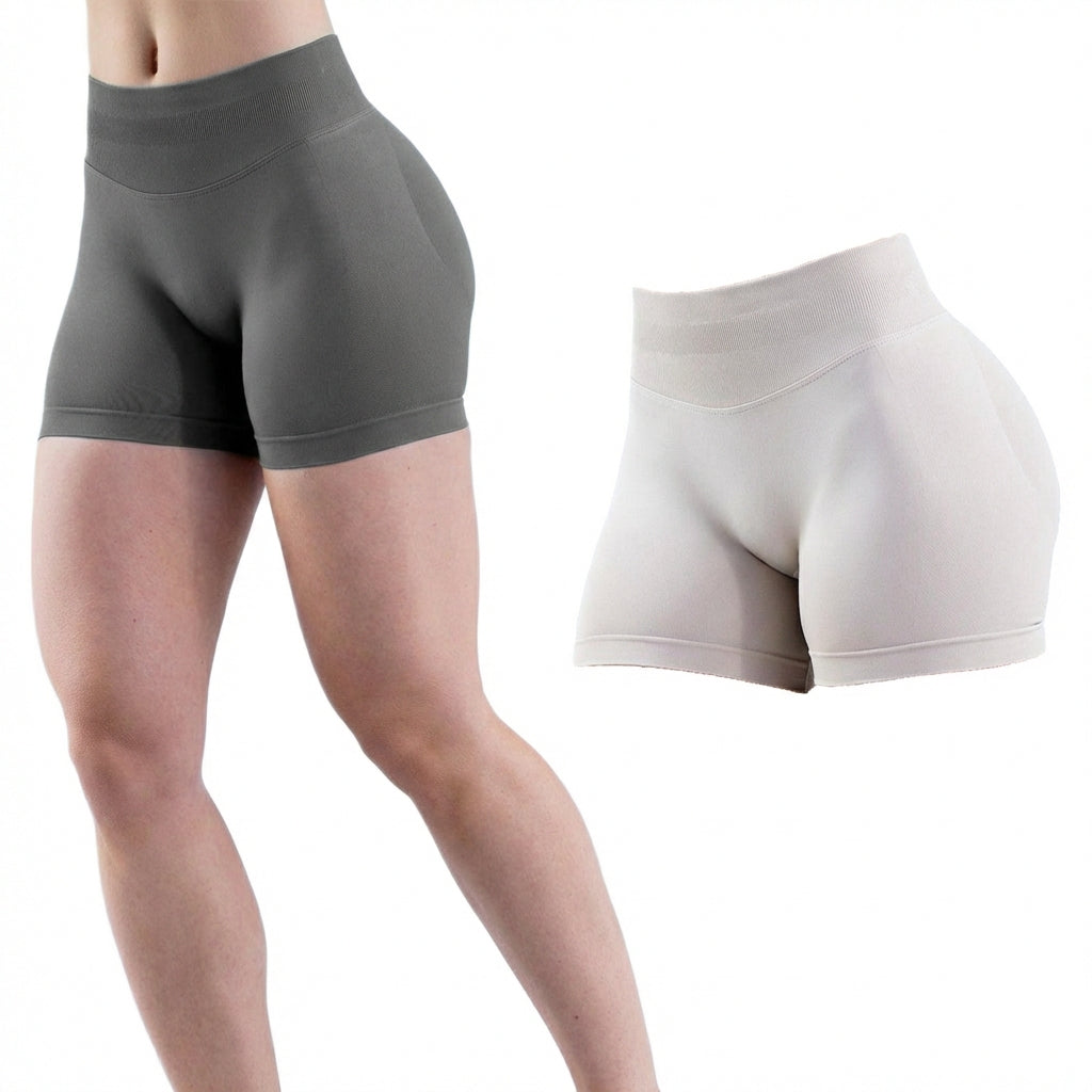 2pcs Quick-drying Breathable Yoga Shorts