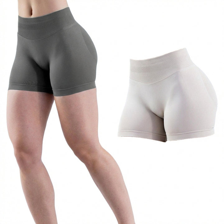 2pcs Quick-drying Breathable Yoga Shorts