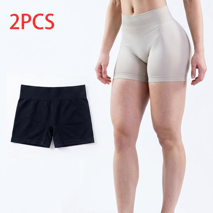 2pcs Quick-drying Breathable Yoga Shorts
