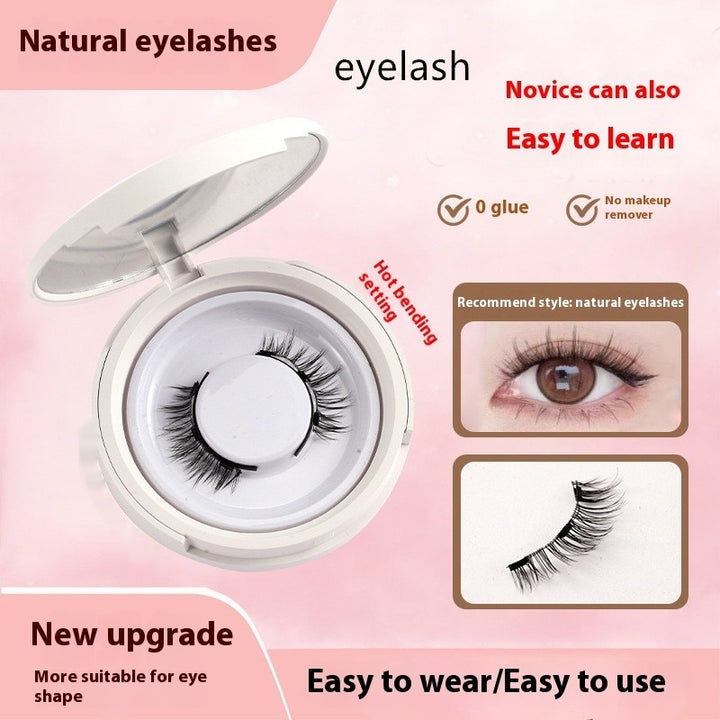 Magnetic Mink False Eyelashes — No-Glue Little Devil Style, Sizes 9–14 with Applicator Clip