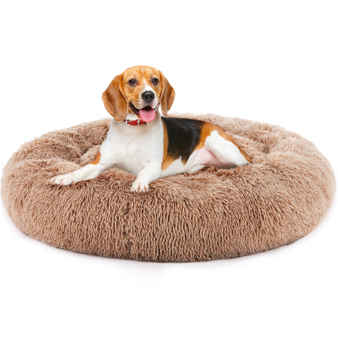 Calming Donut Dog Bed – Ultra Soft Anti-Anxiety Pet Bed