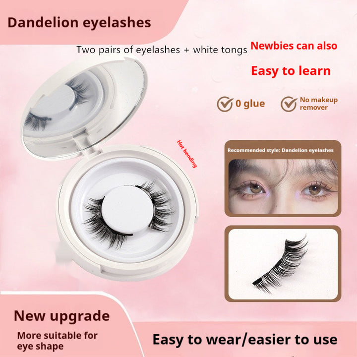 Magnetic Mink False Eyelashes — No-Glue Little Devil Style, Sizes 9–14 with Applicator Clip