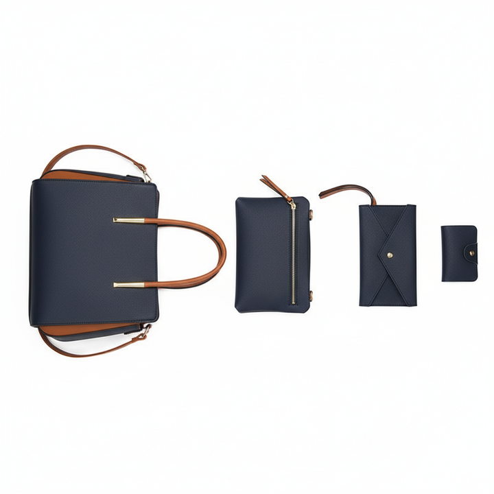 3-Piece Women’s Handbag Set – Elegant Tote, Crossbody & Wallet Purse