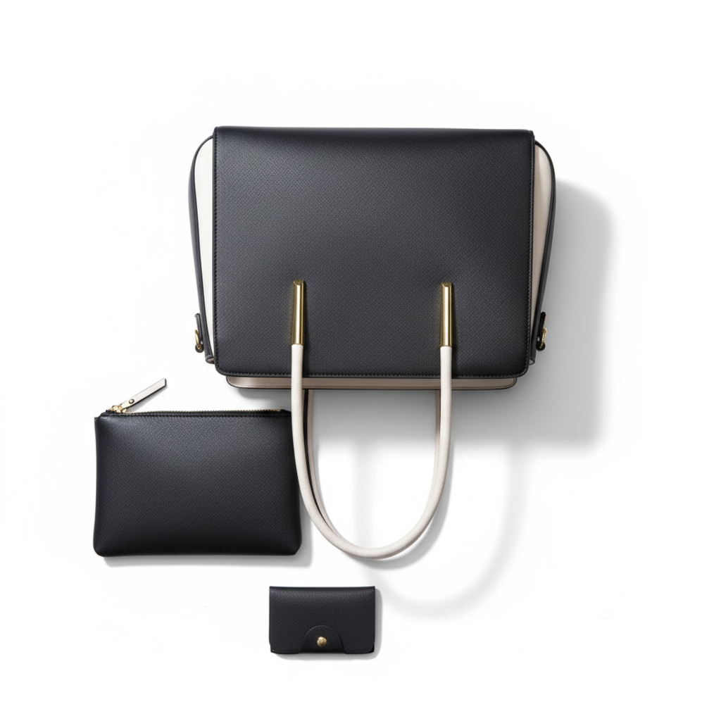 3-Piece Women’s Handbag Set – Elegant Tote, Crossbody & Wallet Purse