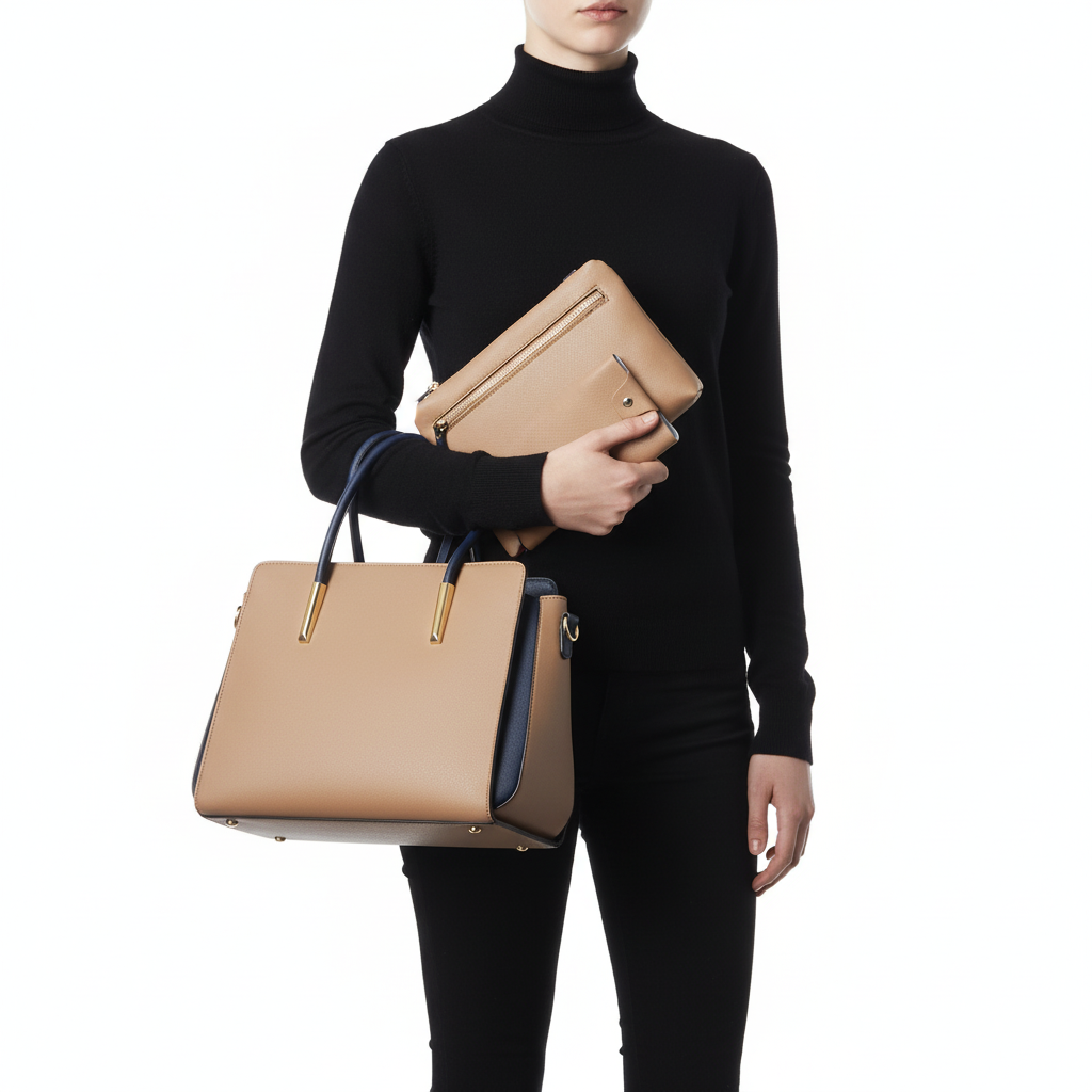 3-Piece Women’s Handbag Set – Elegant Tote, Crossbody & Wallet Purse