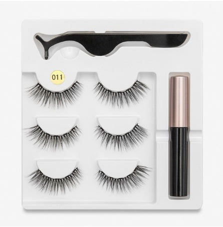 Magnetic Fashion False Eyelashes — 20+ Styles, Cotton Stem, Glue-Free (Styles 011–020)
