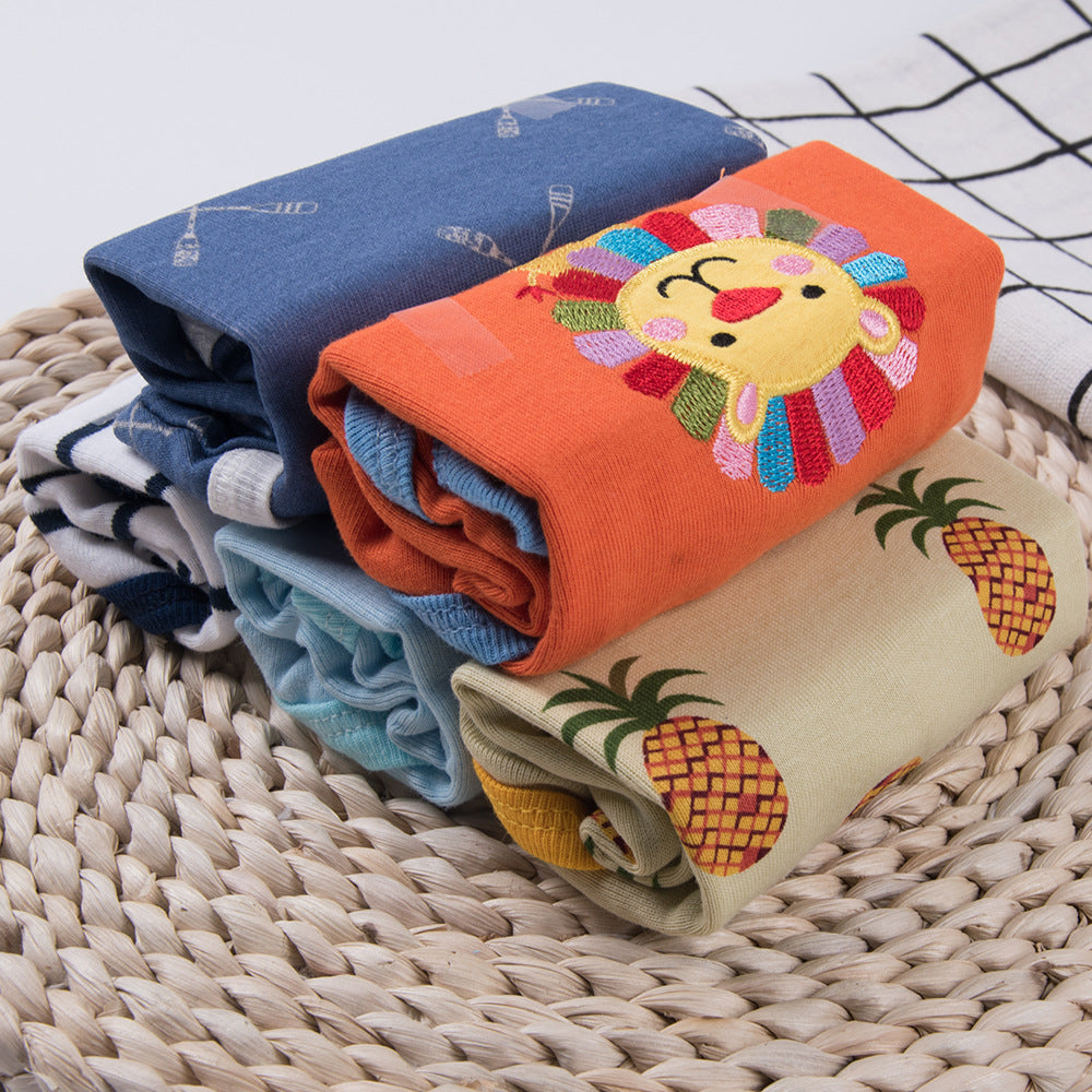 Baby Triangle Harmony Bandana Bibs — 5-Piece Set of Soft Cotton Drool Bibs (Random Colours)