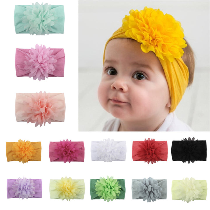 Chiffon Flower Baby Headband — Cute Princess Hair Accessory for Newborns & Infants (13+ Style Options)