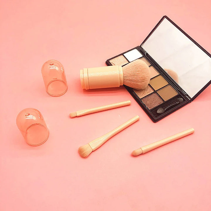4in1 Portable Makeup Brush Set Beauty Brush