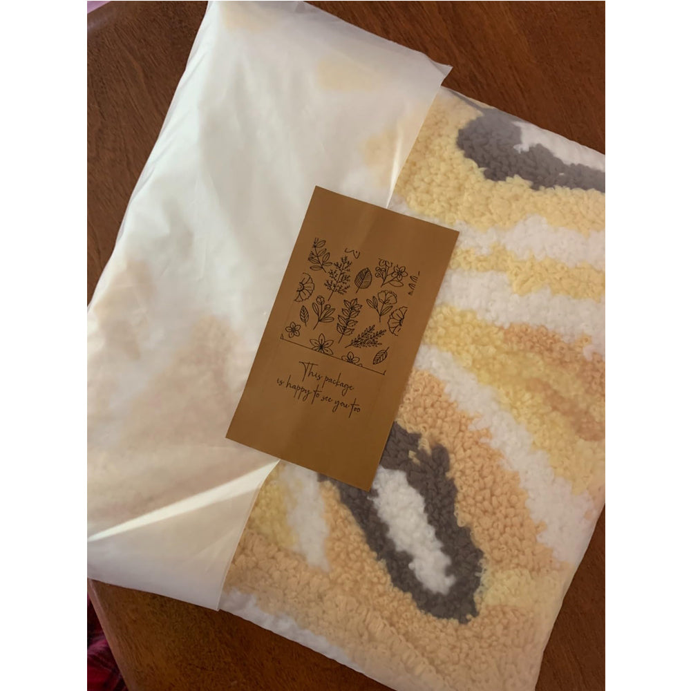 Lemon Fruit Bathroom Rug — Cute Absorbent Non-Slip Bath Mat with Lemon Print (Yellow)