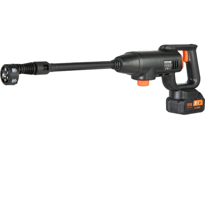 VEVOR 580-PSI Cordless Pressure Washer — 1.1 GPM Portable Battery-Powered Power Cleaner with 4.0Ah Battery & 6-in-1 Nozzle