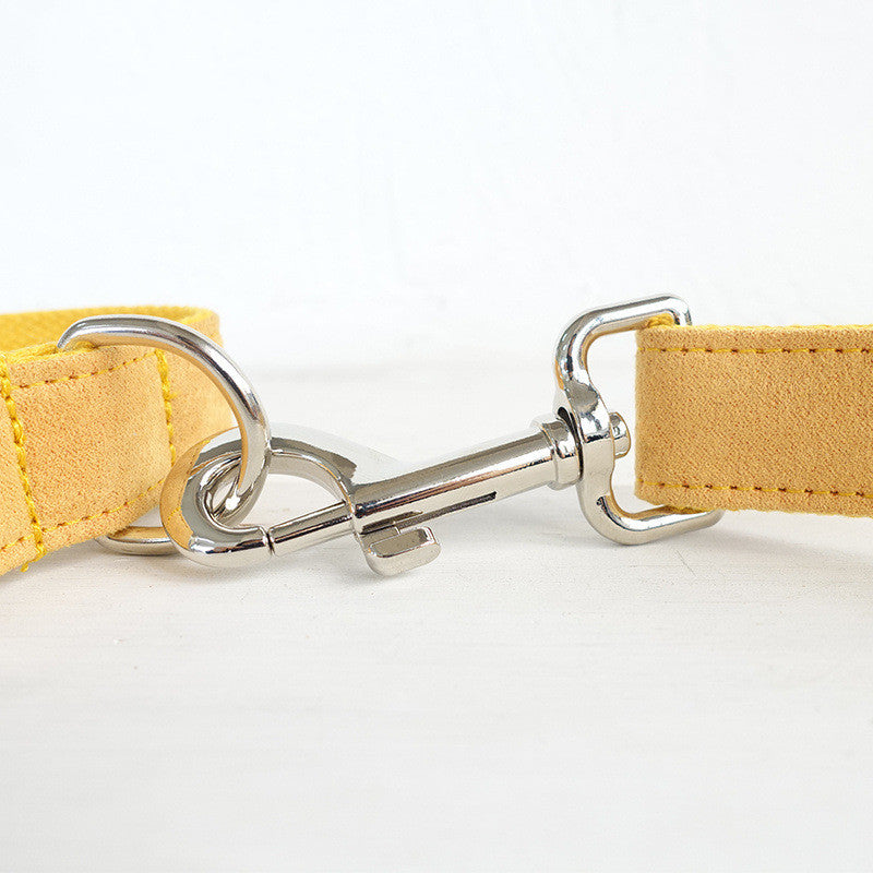 Stylish Dog Collar &amp; Leash Set with Bow Tie – Adjustable Pet Collar