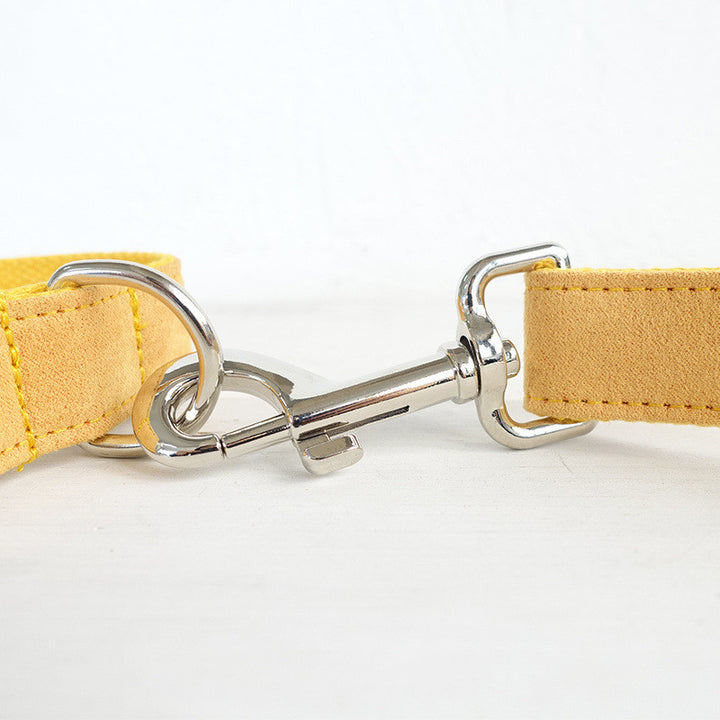 Stylish Dog Collar &amp; Leash Set with Bow Tie – Adjustable Pet Collar