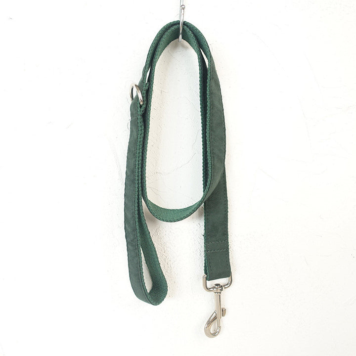Velvet Dog Collar &amp; Leash Set – Adjustable Pet Collar and Lead