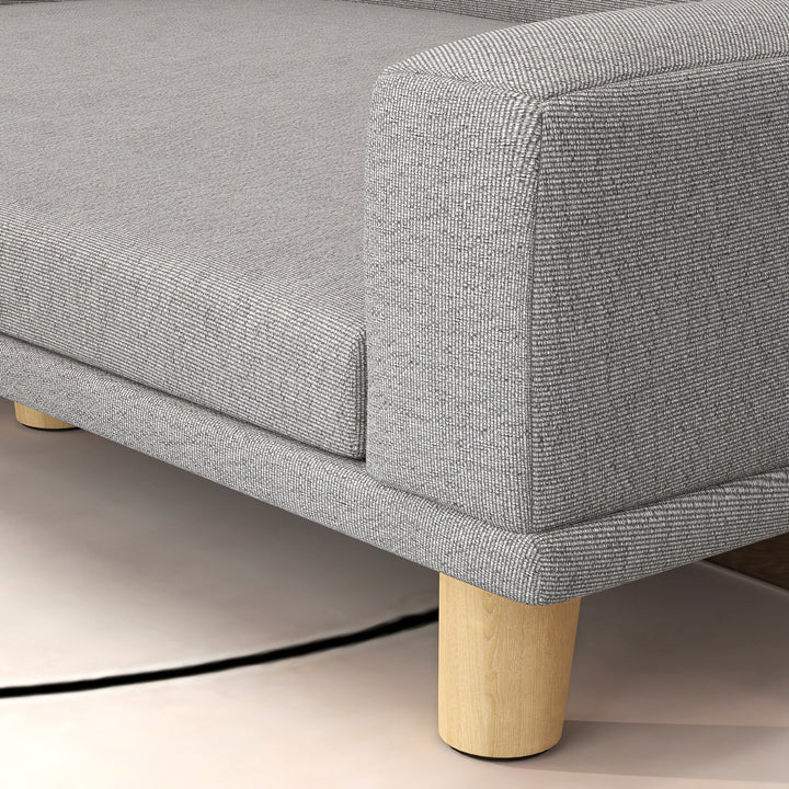 Dog Sofa Couch Bed with Washable Cushion for Large Dogs, Cats, Gray