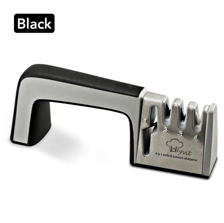 4-in-1 Family Kitchen Knife Sharpener — Multi-Stage Blade Sharpener for Home Use
