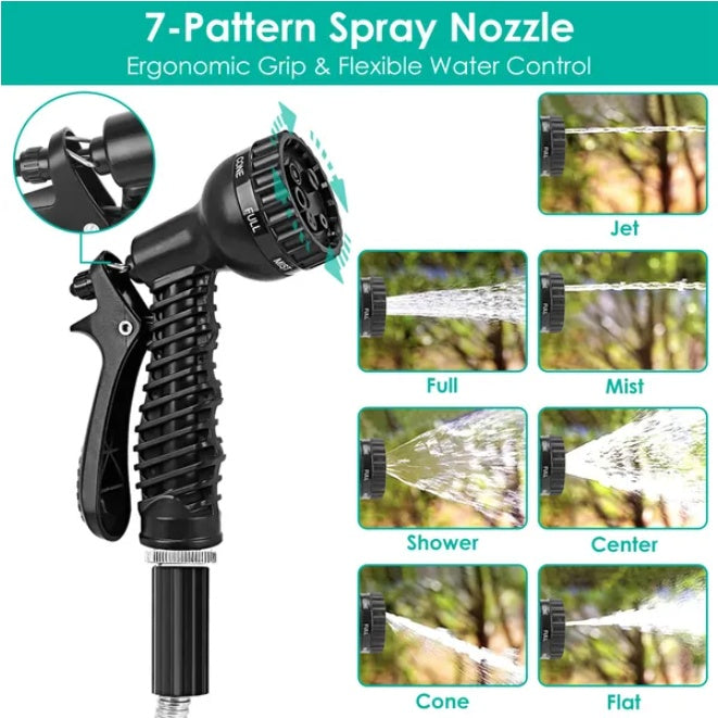 Heavy Duty Stainless Steel Garden Water Pipe — Premium Metal Garden Hose for Large Outdoor Areas