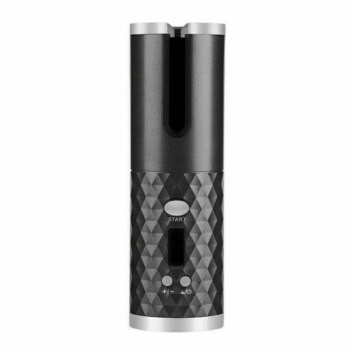 LCD Cordless Auto-Rotating Ceramic Hair Curler — Wireless Waver Curling Iron