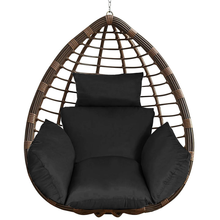 Egg Chair & Hanging Basket Cushion — Thickened Soft Swing Chair Pad with Headrest (9 Colours)