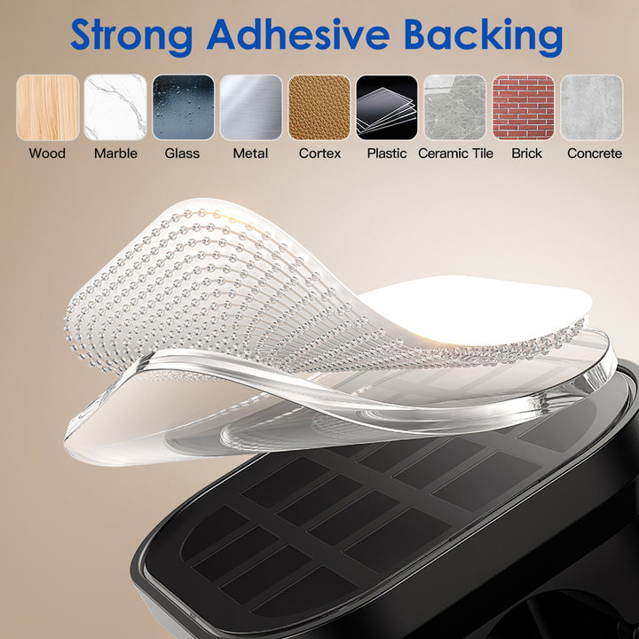 6-Pack Magnetic Cable Clips — Adhesive Wire & Cord Organizer for Desk, Nightstand, Car & Wall (Home & Office)