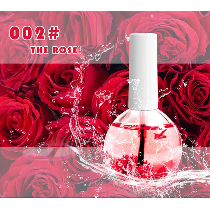 Dried Flower Nail Nutrition Oil — Anti-Hangnail Cuticle Moisturiser & Nail Treatment Base Coat, 8 Scents