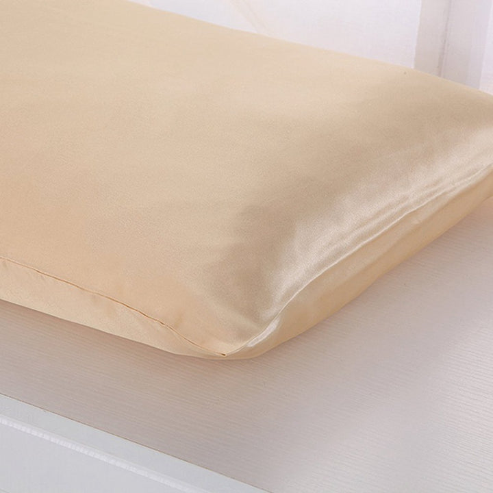 Satin Silk Pillowcase — Ice Silk Smooth Single Pillowcase, Anti-Frizz Hair & Skin Sleep Cover