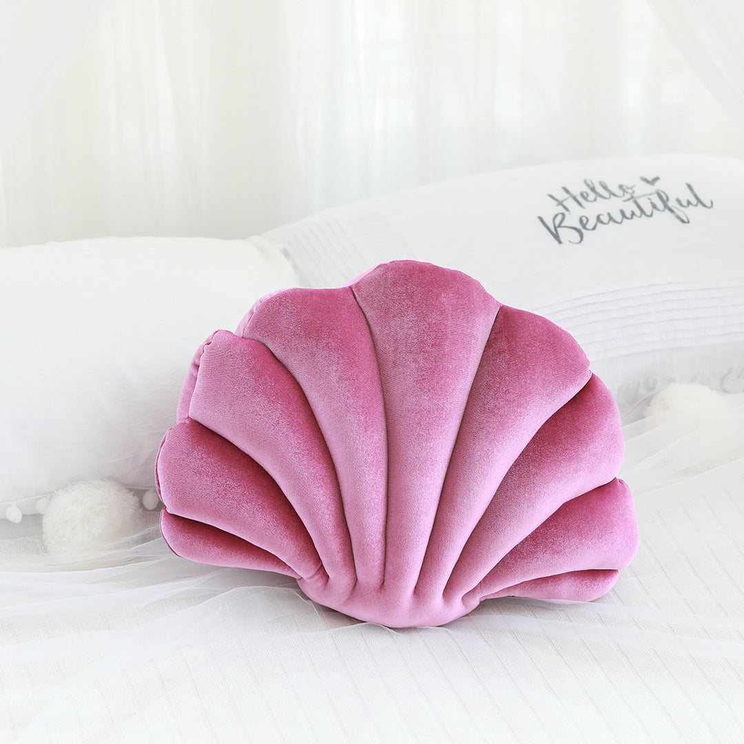 Simulation Shell Decorative Pillow — Realistic Ocean Shell Shape Cushion & Nap Pillow (10 Colours)
