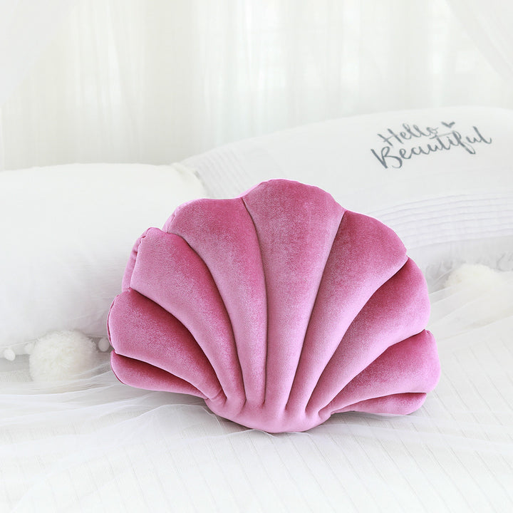 Simulation Shell Decorative Pillow — Realistic Ocean Shell Shape Cushion & Nap Pillow (10 Colours)